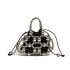 Summer small bag 2024 new small fragrance style pearl single shoulder ins women's single shoulder crossbody hollow woven bag trend