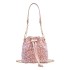 New Water Bucket Bag for Female Internet Celebrity, Same Style, Summer 2024 New Korean Edition Fashion Glitter Single Shoulder Cross Shoulder Chain Bag