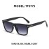 2022 European and American Fashion T-shaped Box Sunscreen Sunglasses for Women Ins Korean Edition Sunglasses for Men Cross border Wholesale