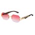 Retro imitation wood grain leopard leg sunglasses men's square edged driving sunglasses cross-border wholesale shapes