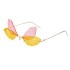 2022 New Dragonfly Sunglasses Women's Fashion Wings Sunglasses Women's Trendy Double Lens Party Ball Sunglasses