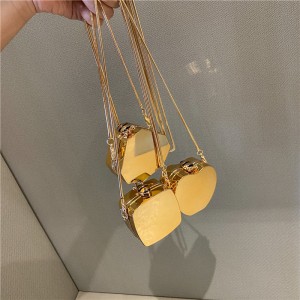 Bag Fashion Bags New 2024 Auchan Shiny Acrylic Chain Bag ins One Shoulder Mini Headphone Bag Female