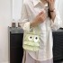 Personalized and creative small bag 2024 new Japanese soft girl cartoon big eye shoulder bag mini tassel cylindrical bag