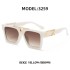 2022 New Fashionable Large Frame Sunglasses for Men, Internet Celebrities, Same Style Box Sunglasses for Men, Trendy, European and American Cross border Shapes