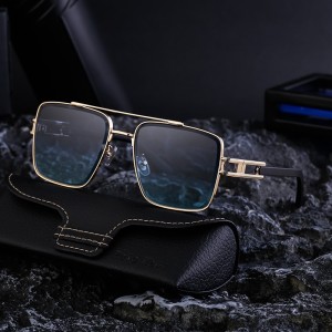 2024 New European and American Fashion Box Sunglasses for Men, High end Sensation Sunglasses for Men, Cross border Wholesale Sunglasses