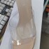 2023 Summer New Fashionable High Heel Slippers for Women, Transparent Slope Heel Shoes, One Line Outward Wearing, Fairy Wind Cool Slippers, Trendy