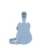 Personalized violin bag 2024 new Korean version rivet trendy denim shoulder bag fashionable niche crossbody bag