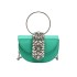 Bag Autumn 2024 New Korean Fashion Candy Color Handheld Ins Internet Celebrity Women's Crossbody Water Diamond Saddle Bag