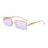 2023 Cross border New Frameless Sunglasses Women's Fashion Box Leopard Sunglasses Men's Trendy Sunglasses Wholesale Shapes