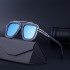 European and American retro boxy sunglasses for men, trendy European and American punk internet celebrities, same style sunglasses for women, Instagram style cross-border shapes