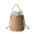 Xiaoxiangfeng Pearl Beach Bag Summer 2024 New Forest Soft Girl Ins Internet Celebrity One Shoulder Vacation Woven Bag Trend