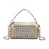 This year's popular bags for women 2024 new Korean version fashionable rivets personalized trend hand-held crossbody cylindrical bag PU