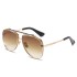 Retro Toad Mirror Sunglasses for Men's Trendy 2022 New Large Frame Double Beam Sunglasses for Men Sunglasses