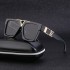 2022 New Fashionable Large Frame Sunglasses for Men, Internet Celebrities, Same Style Box Sunglasses for Men, Trendy, European and American Cross border Shapes