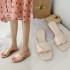 2020 new summer fashion flip flops for women, Korean version women's shoes, flat bottomed soft soled set toe beach shoes