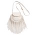 Bag Autumn/Winter 2024 Korean Fashion Tassel Small Square Bag ins Retro Texture Women's Handheld Crossbody Bag