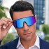 2022 new colorful cycling glasses for men, 1998 one-piece sunglasses, European and American outdoor sports sunglasses