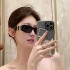 European and American fashion oval frame sunglasses for women's fashion, cross-border retro sunglasses for men's fashion, wholesale of 2022 new styles