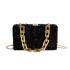 Bags personalized sequin small bag 2024 new European and American fashionable retro texture single shoulder women's box bag