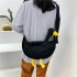 Internet celebrity cute duck head canvas bag for women 2024 new trend funny cute ugly duck student crossbody shoulder bag trend