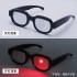 New LED light-emitting red eye glasses Tiktok Conan same light-emitting glasses personality funny dance performance glasses