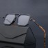 2022 New Jing Boran Same Style Fashion Sunglasses Men's European and American Thick Frame Box Sunglasses Men's Trendy Instagram Glasses