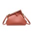 2024 New European and American Fashion Retro Texture Ins Internet Celebrity Women's Single Shoulder Cross Shoulder Triangle Small Square Bag PU