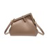 2024 New European and American Fashion Retro Texture Ins Internet Celebrity Women's Single Shoulder Cross Shoulder Triangle Small Square Bag PU