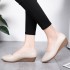 2020 Autumn New Women's Singles Shoes Slope Heel Comfortable Pointed Bean Shoes Mid Heel Work Mom Shoes Trendy