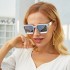 2022 New Diamond Set Large Frame Sunglasses for Women, European and American Internet Celebrities, Millionaires, Same Style Sunglasses for Men, Trendy Shapes