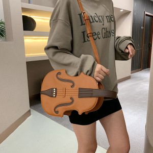 Bags Personalized Violin Bag for Women 2024 New Trendy Korean Edition Internet Celebrity Versatile Cross Shoulder Multi purpose Shoulder Bag