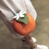 Cross border bag women's bags trend 2024 new personalized and creative versatile single shoulder crossbody chain orange small round bag