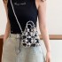 Bags Small Fragrant Pearl Bag Summer 2024 New Collection Forest Soft Girl Fashion Hollow Single Shoulder Mini Woven Bag