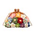 Fairy Bag Summer New 2024 Forest Style Artistic Flower Small Fragrance Pearl Single Shoulder Canvas Shell Bag