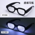 New LED light-emitting red eye glasses Tiktok Conan same light-emitting glasses personality funny dance performance glasses