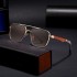 2024 New European and American Box Sunglasses Men's Retro Imitation Wood Grain Sunglasses Leg Sunglasses Men's Cross border Wholesale Shapes