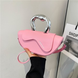 Bag women's bag 2024 new Korean version candy colored handbag ins internet famous women's crossbody single shoulder small square bag pu