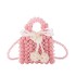 Fairy handbag summer new 2024 forest bow western-style handbag ins crossbody pearl woven bag trend