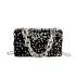 Bags personalized sequin small bag 2024 new European and American fashionable retro texture single shoulder women's box bag