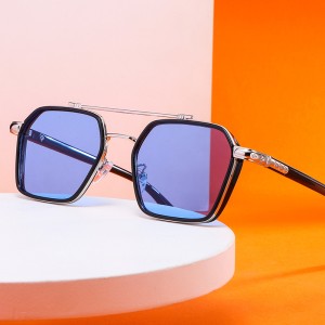 2022 Internet celebrity Weiting's same style sunglasses, men's trendy large box sunglasses, men's Instagram style cross-border anti blue light glasses