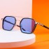 2022 Internet celebrity Weiting's same style sunglasses, men's trendy large box sunglasses, men's Instagram style cross-border anti blue light glasses