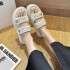 Foreign Trade Sandals for Women 2022 Summer New Thick Bottom Sports Sandals Fashionable Small Fragrant Style Velcro Casual Women's Slippers