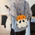 Halloween small bag, Xiaohongshu style 2024 new European and American fashion personality funny pumpkin one shoulder small round bag