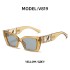 European and American fashion small box sunglasses for women, high-end fashion trend, cat eye inlaid diamond sunglasses for men, cross-border wholesale 2023