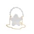 Cute Small Bag 2024 New Forest Sweet Girl Little Fragrant Wind Pearl Handheld Crossbody Chain Star Bag PU