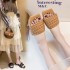 2020 Summer Women's Slippers with One Word Weaving Strap for Outer Wear, Lightweight Women's Cool Drag, Korean Version Lazy 100, Pair with Beach Shoes