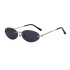 2024 New European and American Elliptical Small Frame Sunglasses for Women with High Quality Appearance, Face Highlighting Small Sunglasses for Women Wholesale Sunglass