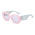 European and American fashion box wide leg sunglasses for women, internet celebrities, same style large frame sunglasses for women, cross-border sunglasses