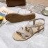 Sandals for women, 2019 summer collection, Korean version, versatile, flat heel, flat bottom, exposed toe, simple single buckle with student Roman shoes