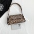 Bags Fashion Bag 2024 New Korean Edition Fashion Leopard Pattern Personalized Women's Single Shoulder Crossarm Underarm Bag PU